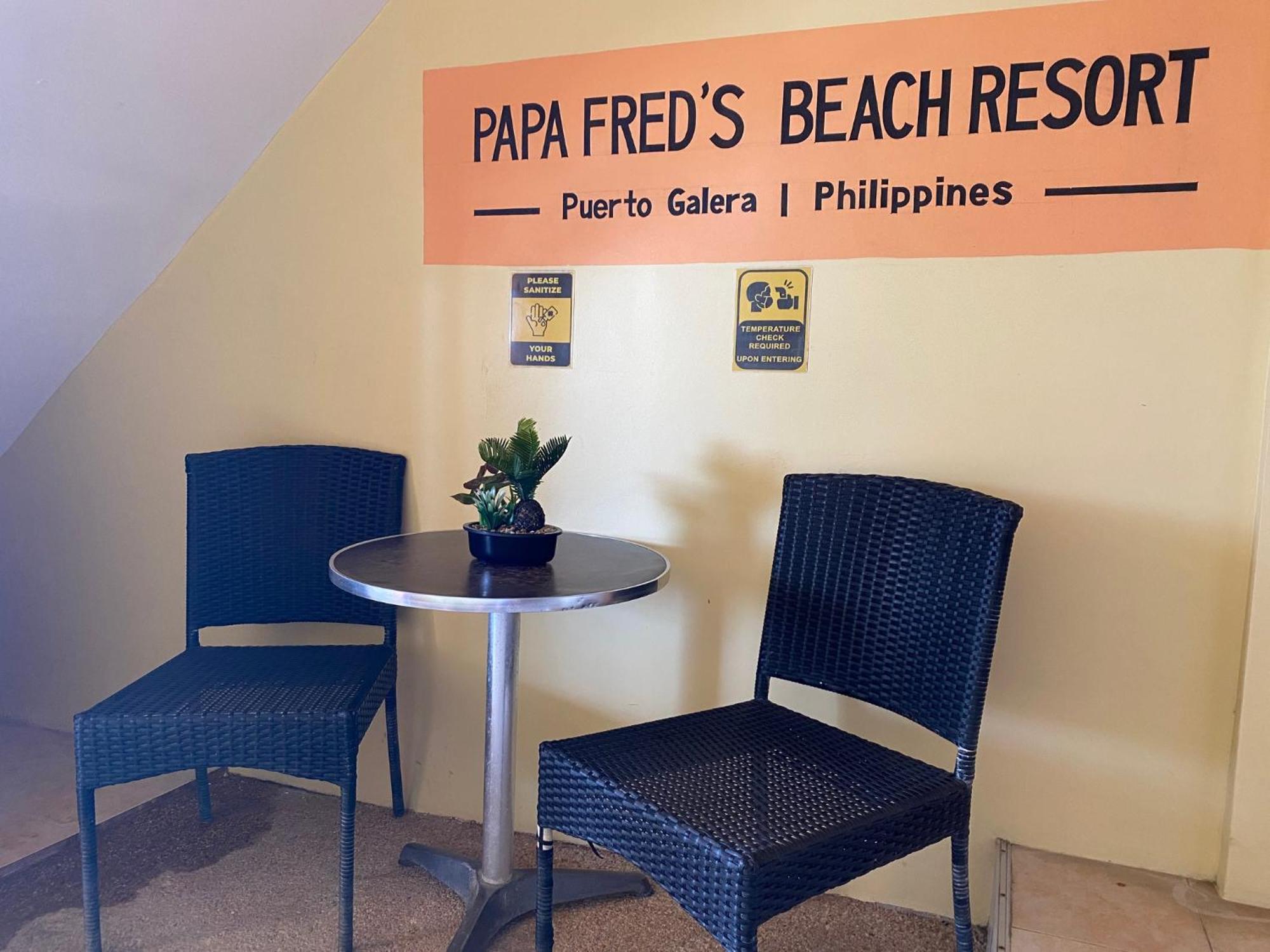 פוארטו גאלרה Papa Freds Beach Resort מראה חיצוני תמונה