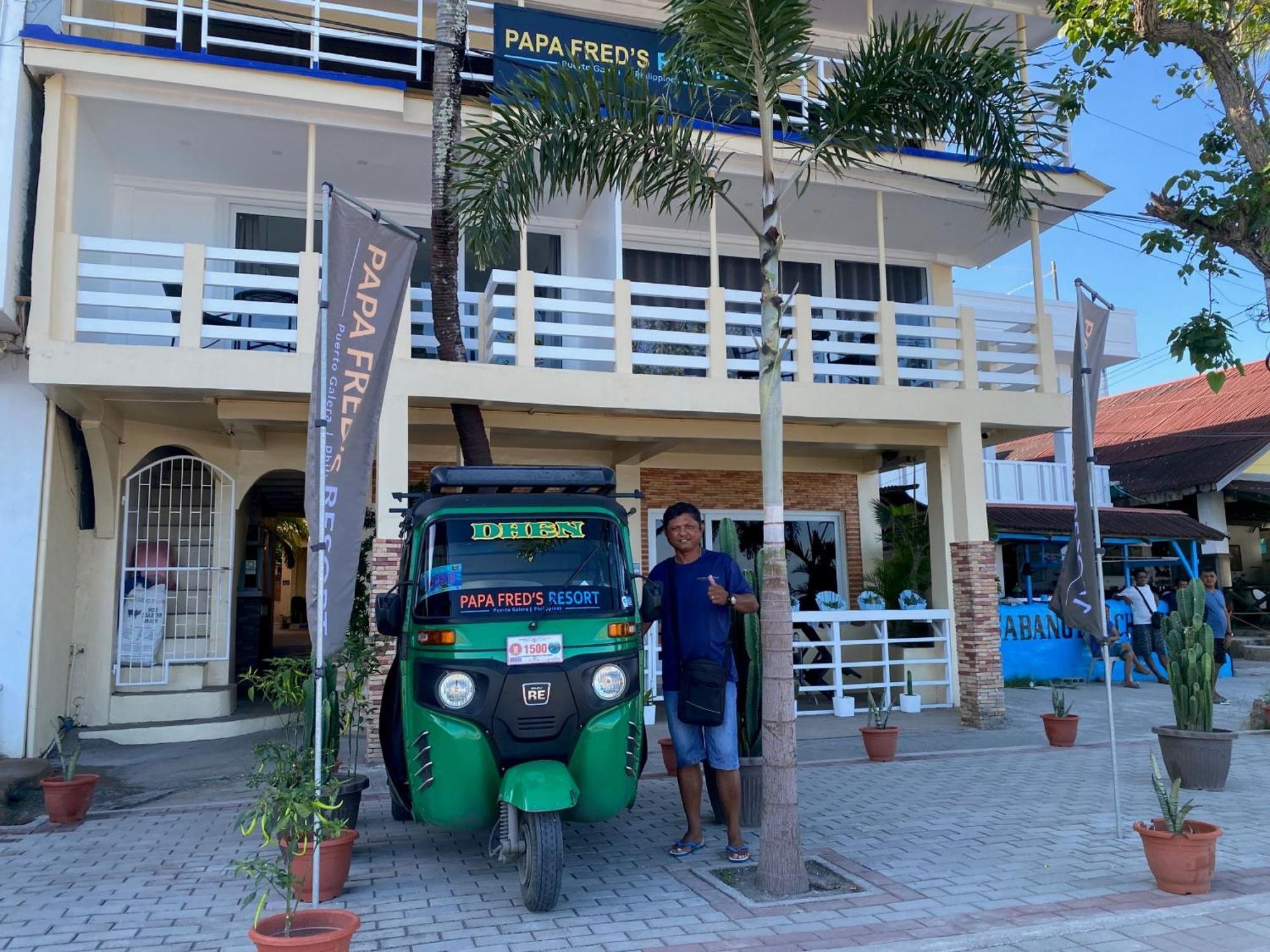פוארטו גאלרה Papa Freds Beach Resort מראה חיצוני תמונה